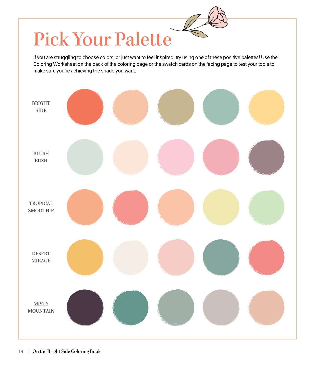 On the Bright Side Coloring Book: Floral Patterns