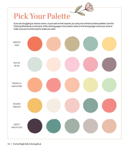 On the Bright Side Coloring Book: Floral Patterns