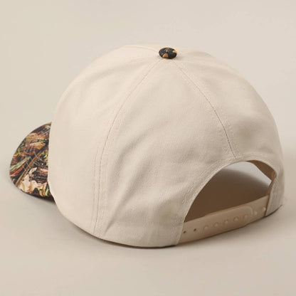 BEER ME Embroidery Leopard Camo Trucker Hat: CAMO / ONE SIZE