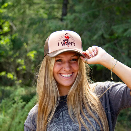 The Hell I Won't Foam Trucker - Brown/Peach