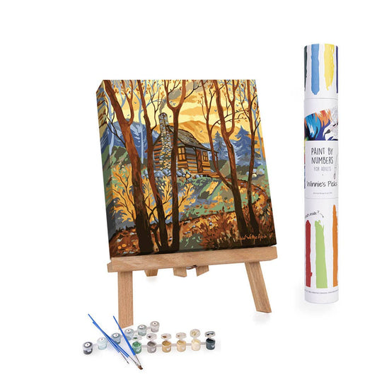 2025 Winter: Trail to the Cabin Paint-by-numbers Kit: Without Frame