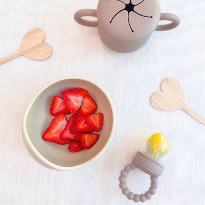 Bowl & Wooden Spoon Set - Dusty Rose: Dusty Rose