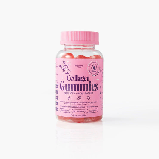 Myga Collagen Gummies – Strawberry Beauty & Energy Boost