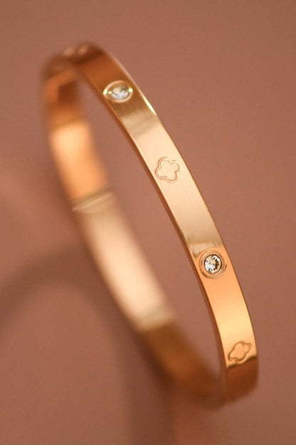 18K Gold Plated Waterproof Stainless Steel Bangle