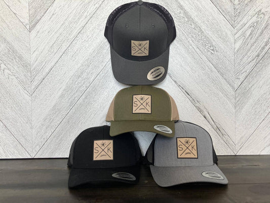 Sask X Retro Trucker Cap | Saskatchewan Hat: Charcoal