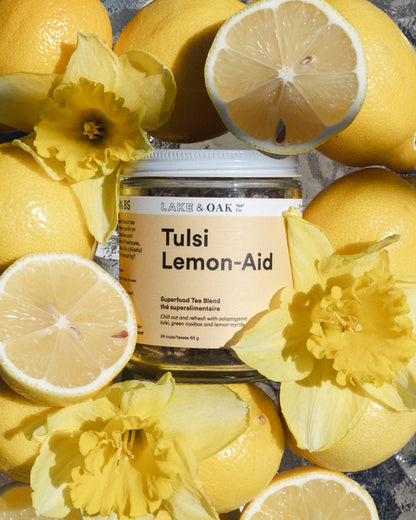 Tulsi Lemon-Aid - Superfood Tea Blend: Retail Jar