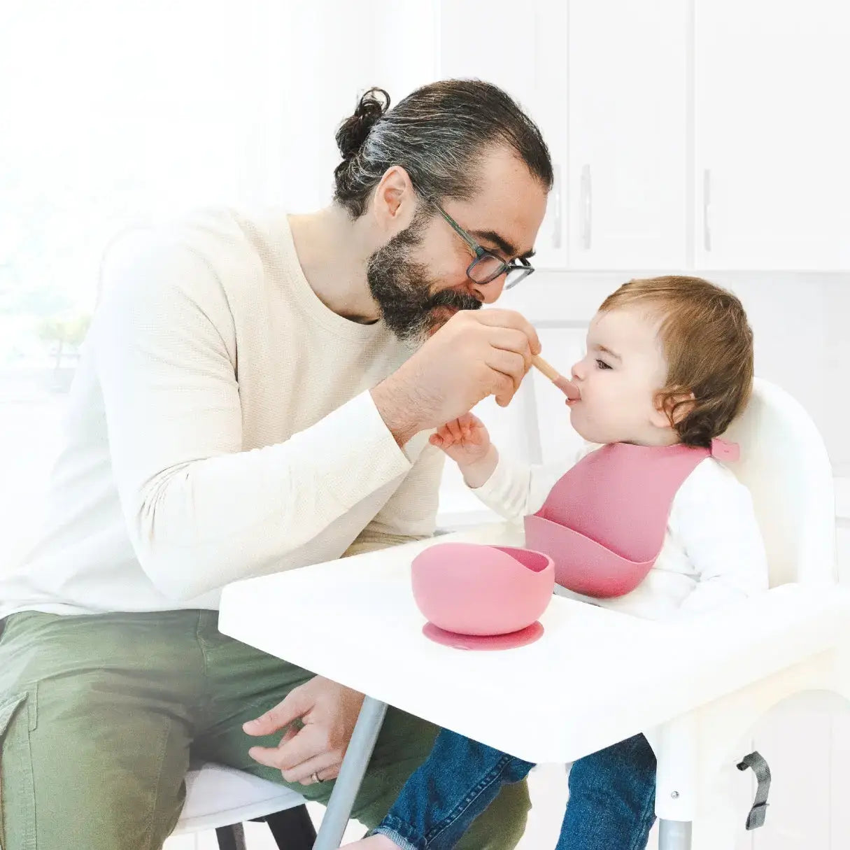 Bowl & Wooden Spoon Set - Almond: Almond