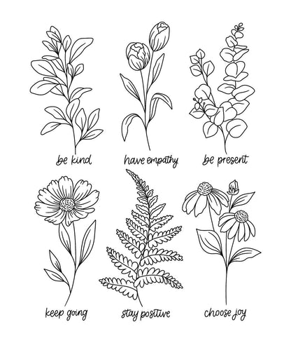 On the Bright Side Coloring Book: Floral Patterns