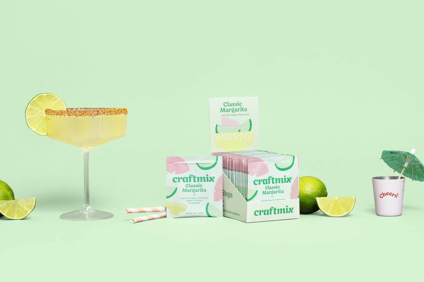 Classic Margarita Cocktail / Mocktail Mixer - 24ct Caddy