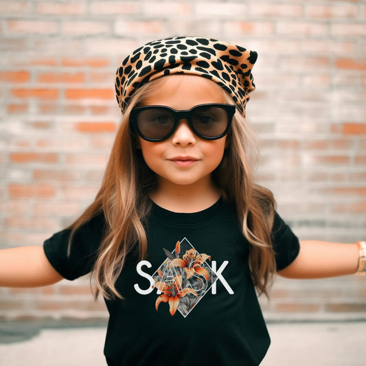 SASK Diamond Youth/Toddler Tshirt | Saskatchewan Apparel: Black / Youth XLarge
