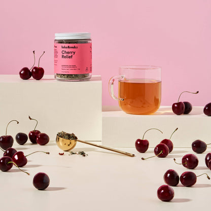 Cherry Relief - Superfood Tea Blend : Retail Glass Jar