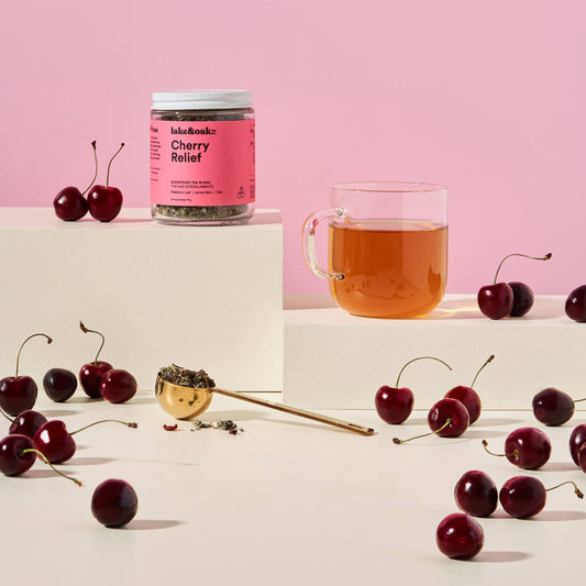 Cherry Relief - Superfood Tea Blend : Retail Glass Jar