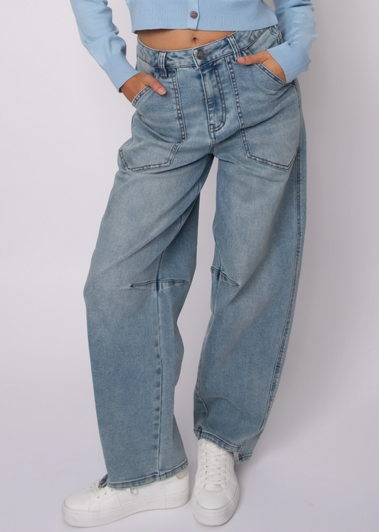 BARNI STRETCH BARREL JEANS
