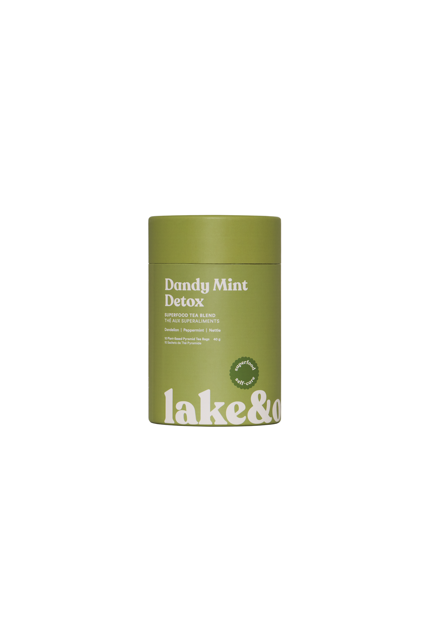 Dandy Mint Refresh -  Superfood Tea Blend: Retail Glass Jar