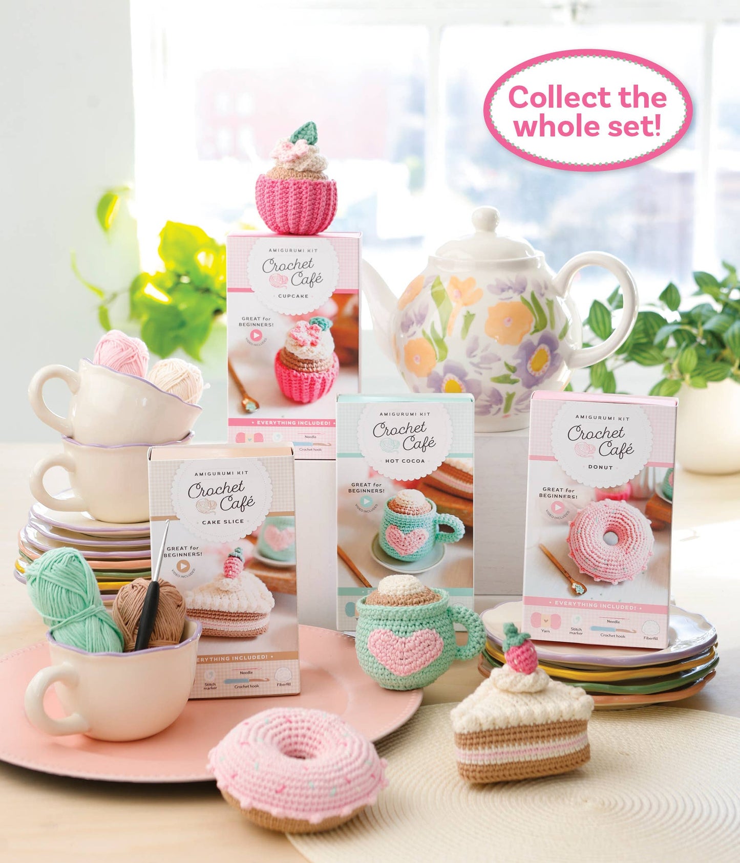 Crochet Café Amigurumi Kit Hot Cocoa