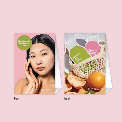 Sheet Mask - Table Tent Card