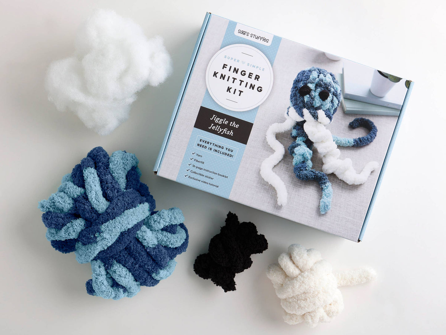 Super Simple Finger Knitting Kit Jiggle the Jellyfish