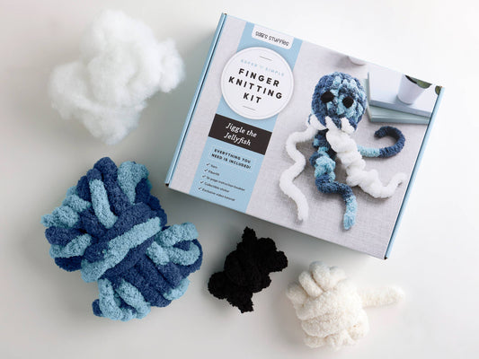 Super Simple Finger Knitting Kit Jiggle the Jellyfish
