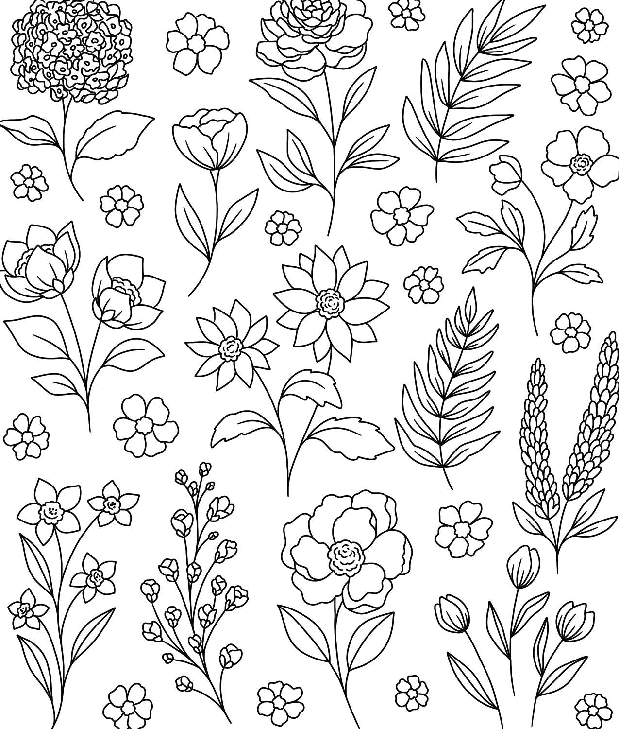 On the Bright Side Coloring Book: Floral Patterns