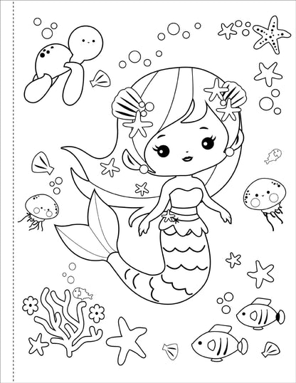 Mermaids Coloring Book!