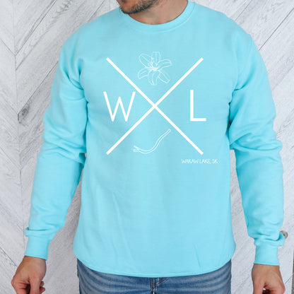 WAKAW LAKE Custom Crewneck - Adult: Dark Heather / Wakaw Lake Word Art / Xx-large