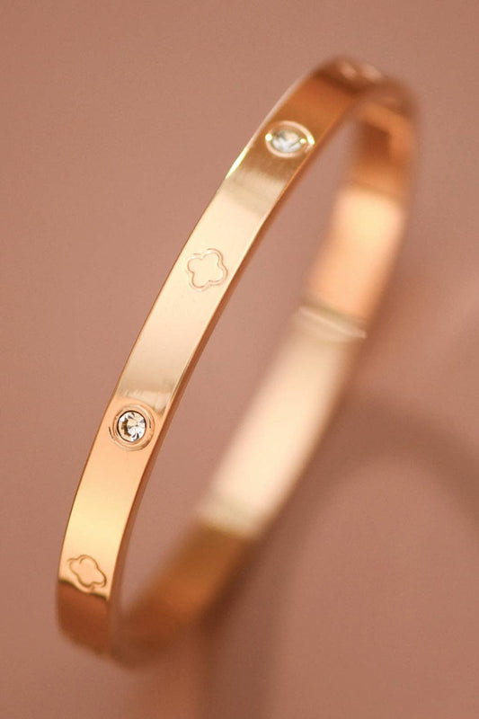 18K Gold Plated Waterproof Stainless Steel Bangle