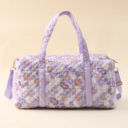 On-The-Go Quilted Weekender Bag-Bouquet Beauty Purple