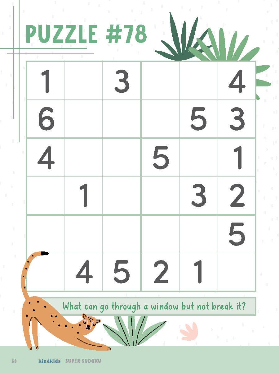 KindKids Super Sudoku - Kids' Activity Book