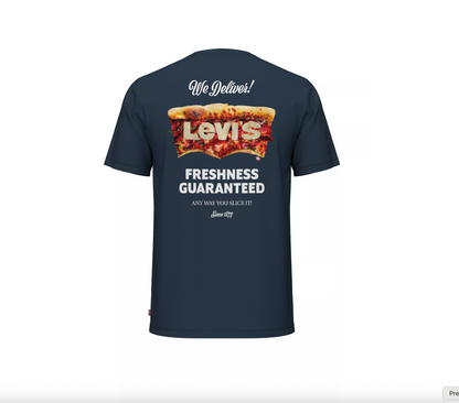 Graphic Crewneck Tee Levis Pizza