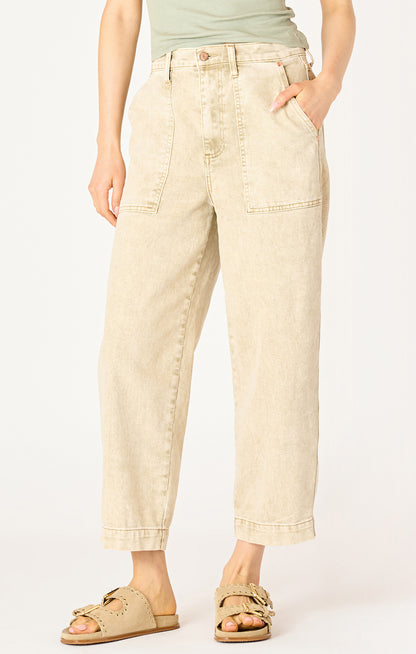 HIGH RISE STRAIGHT LEG ANKLE JEAN