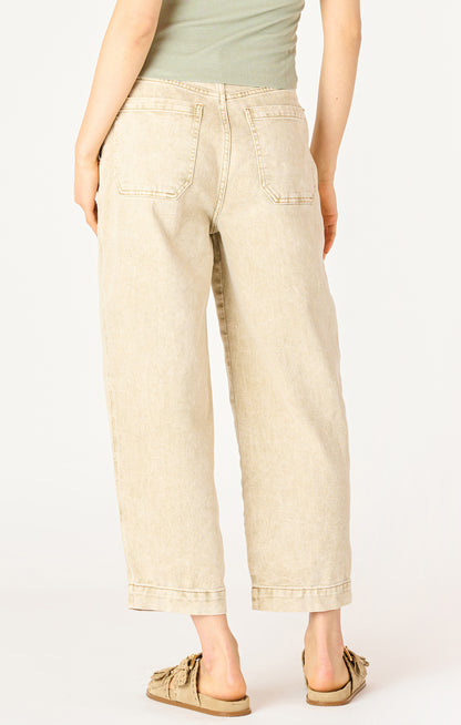 HIGH RISE STRAIGHT LEG ANKLE JEAN