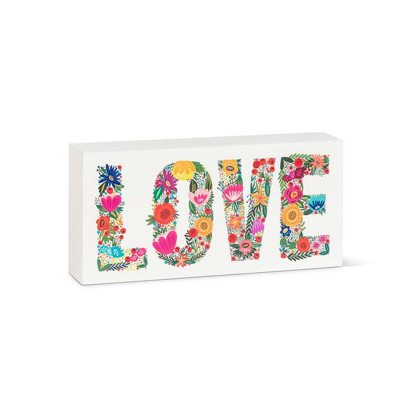 Floral Love Block