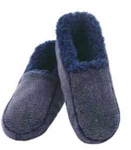 Mens Two Tone Slippers - Navy