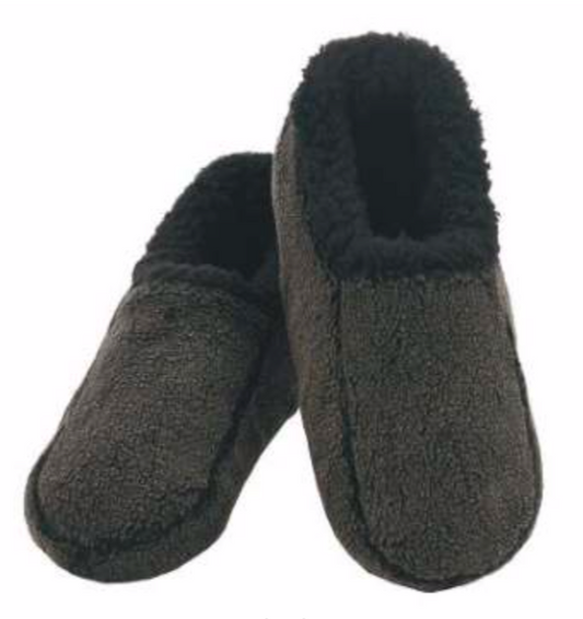 Mens Two Tone Slippers - Black