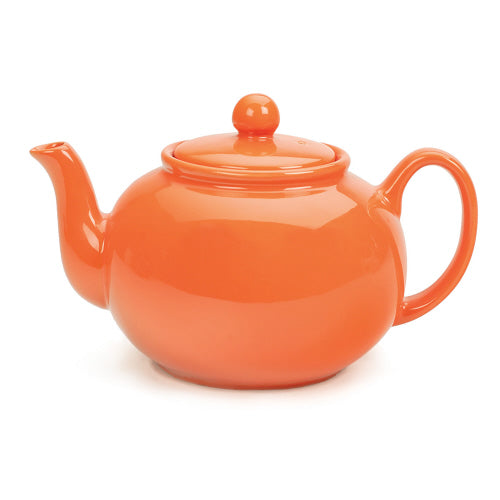 SALE: Stoneware Teapot - Orange